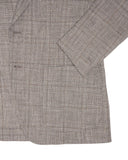 Eleventy - Taupe Checked Summer Sports Jacket 50