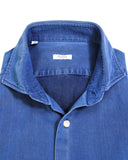Barba Napoli - Mid-Blue Denim Shirt 38