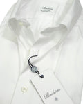 Stenströms - Crisp White BD. Cotton Twill Shirt 44