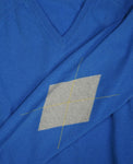 Gant - Blue Wool/Cashmere V-Neck L