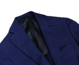 Blue Hopsack Wool Sports Jacket 46