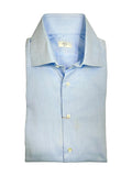 Lund & Lund - Blue Structured Cotton Shirt 42