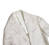 Suitsupply - Beige Herringbone Linen Sports Jacket 48 (Long)