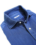 Barba Napoli - Mid-Blue Denim Shirt 38