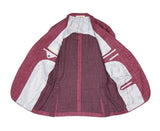 Corneliani - Dark Red Wool/Silk/Linen Sports Jacket 48