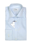 Stenströms - Light Blue Twofold Cotton Twill Shirt 40