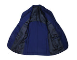 Blue Hopsack Wool Sports Jacket 46