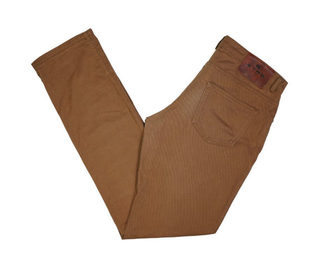 Etro - Terracotta Cotton Mid-Rise Trousers 48