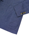 Oscar Jacobson - Blue/Navy Checked Wool Sports Jacket 48