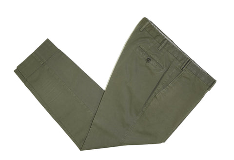 PT01 - Green Mid-Rise Cotton Chinos 54