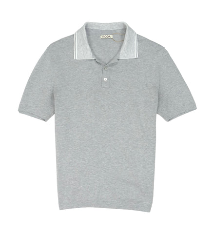 Roda - Grey Cotton Short Sleeve Polo S