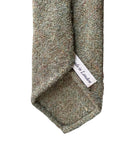 Drake's - Light Green Tweed 3-Folded Tie