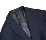 Oscar Jacobson - Navy Wool Suit Double Trousers 44