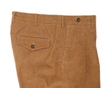 PT Torino - Tan High Rise Pleated Trousers 48