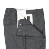Lund & Lund - Dark Grey High Rise Flannel Trouser 50