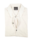 Oscar Jacobson - Cream Short Sleeve Cotton Shirt S