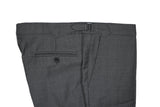 Grey Mid-Rise Wool Trousers 50