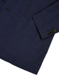 Caruso - Navy Mini Houndstooth Wool Aida Sports jacket 54