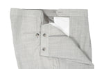 Götrich – Grey Pleated High-Rise Fresco Wool Trousers Unhemmed 54