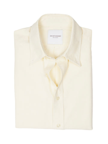 Shirtonomy - Pale Yellow OCBD Shirt 38