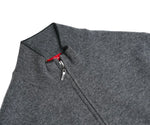 Altea - Grey Virgin Wool Full Zip Cardigan S