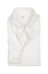 Mazzarelli - White BD. Twill Cotton Shirt 41