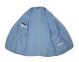 Corneliani - Light Blue Herringbone Linen/Silk Sports Jacket 52