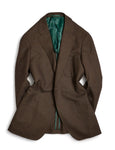 D+L.J. - Dark Brown Checked Wool Sports Jacket 50
