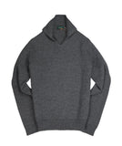 Zanone - Grey Virgin Wool Long Sleeve Polo Knit S