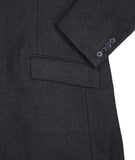 Paul & Friends - Dark Grey Herringbone Wool Coat 46