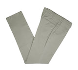 Incotex - Olive Royal Batvia Cotton Mid-Rise Trousers 48