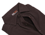 AM Milano - Dark Brown Cotton Pique Shirt M