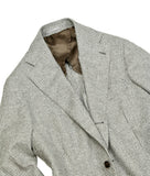 Suitsupply - Light Grey Houndstooth Wool Sports Jacket 48 (Long)