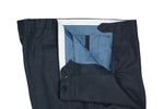 Brioni - Navy Pleated High-Rise Linen Trousers 56