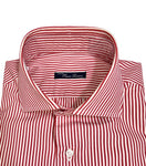 Orazio Luciano - Red Bengal Striped Spread Collar Shirt 41