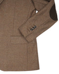Pelote - Brown Flannel Wool Sports Jacket 46