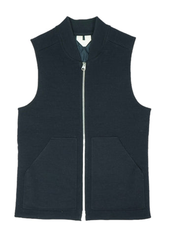 Arket - Navy Wool Vest S