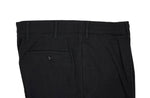 The Gigi - Black High-Rise Wool Flannel Trousers 50 Short