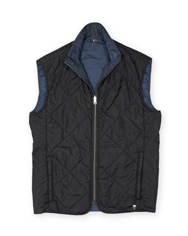 Snoot - Black/Navy Reversible Thermore Insulated Vest L