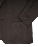 Lanificio Campore - Brown Virgin Wool Herringbone Sports Jacket 52 Reg