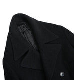 Black Casentino Wool Peacoat 50