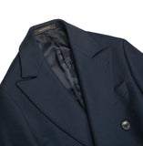Oscar Jacobson - Navy DB. Wool/Cashmere Coat 44