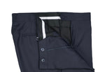 Baltzar Sartorial - Navy Herringbone Full Canvas 110's Wool Suit 50