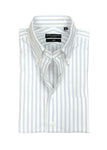 Spier & MacKay - White/Blue Striped OCBD Shirt 41