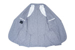 Barba Napoli - Light Blue Herringbone Cotton/Linen Sports Jacket 50