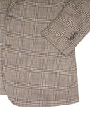 Suitsupply - Brown Checked Wool/Silk/Linen Sports Jacket 50