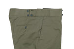 Mr Johnsons Wardrobe - Green High Rise Unhemmed Cotton Trousers 50