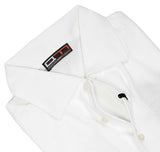 AM Milano - White Cotton One-Piece Collar Popover Shirt L