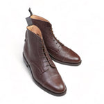 Sanders – Brown Grained Leather Boots UK 7/ EU 41