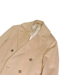 Blugiallo - Light Beige Wool/Cashmere DB. Wool Coat 50 (Long)